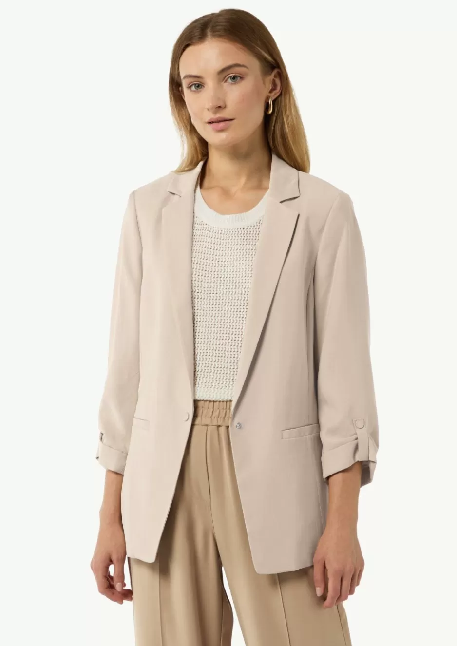 Comma Antaillierter Blazer aus Viskosetwill< Nachhaltige Styles | Blazer