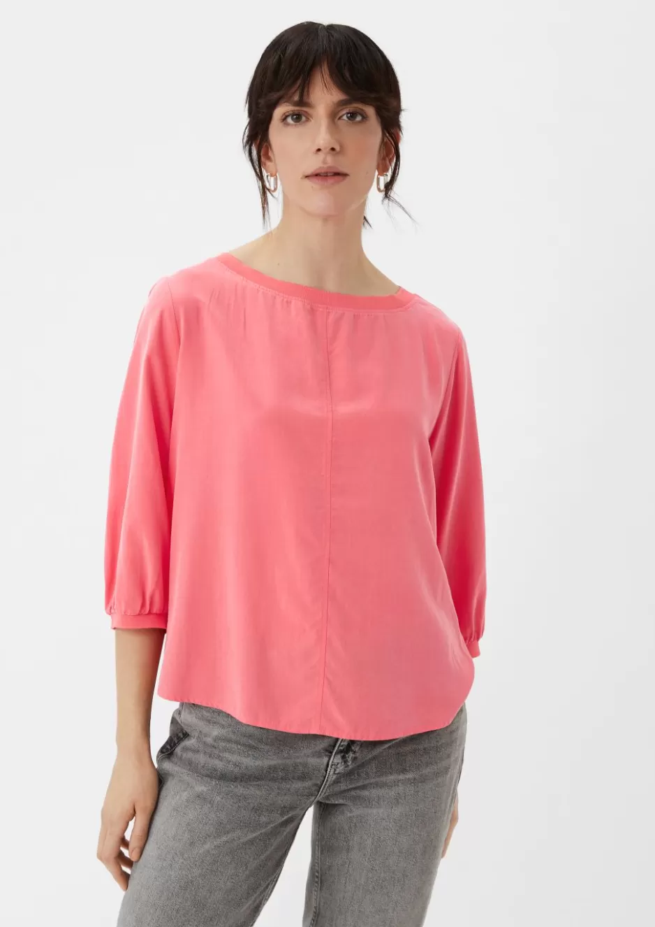 Comma 3/4-Arm-Bluse aus Modal< Season Specials | Blusen