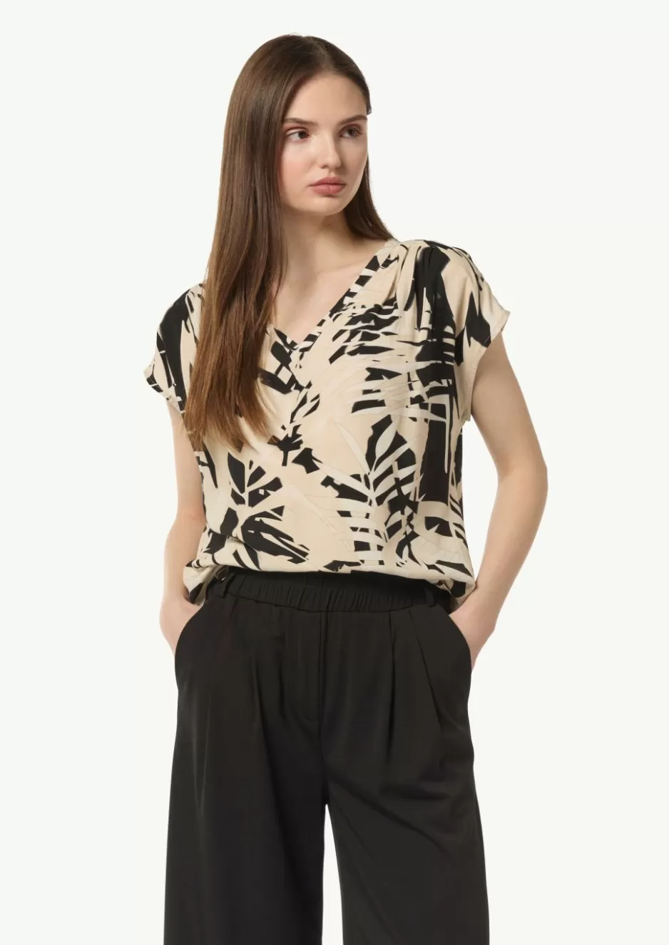 Comma Blusenshirt mit All-over-Print< Blusen