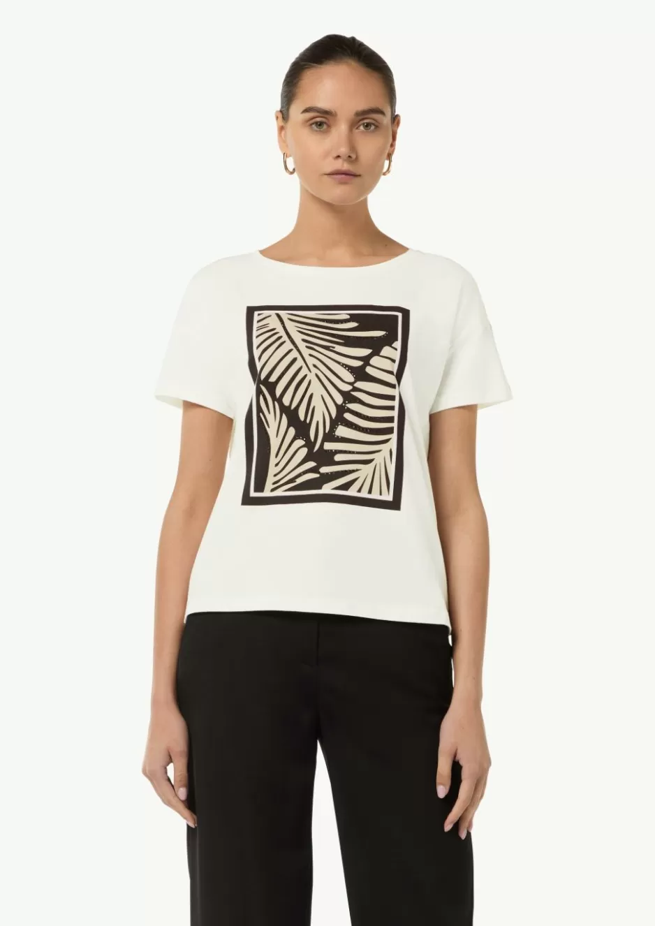 Comma Boxy-T-Shirt aus Modalmix mit Frontprint< Nachhaltige Styles | Shirts & Tops