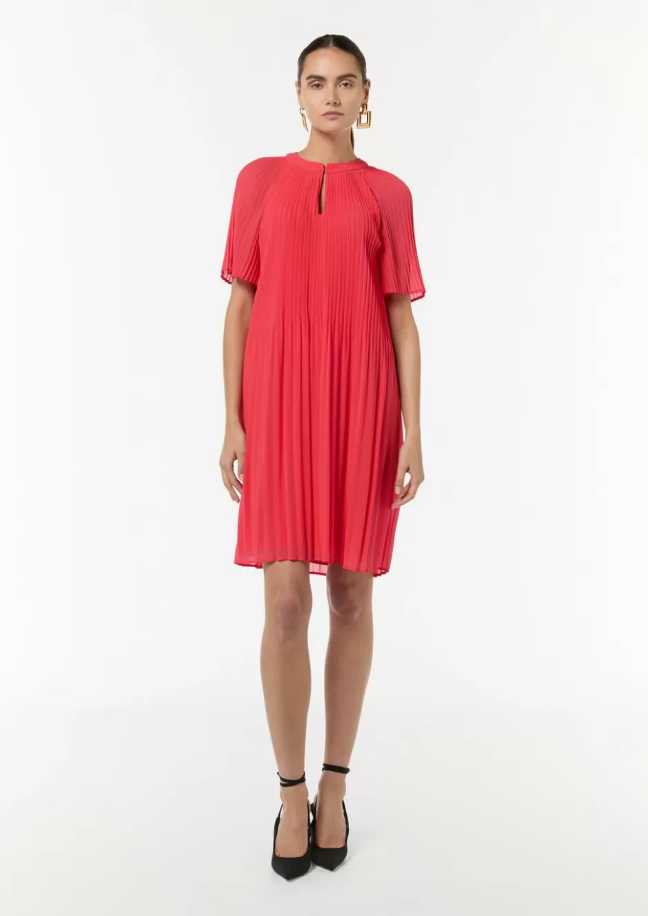 Comma Chiffon-Kleid mit Plisseefalten< Season Specials | Kleider