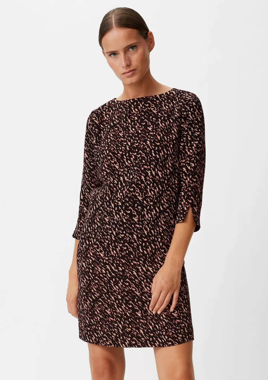 Comma Crêpe-Kleid mit Allover-Print< Season Specials | Kleider