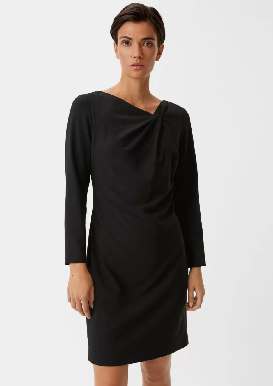 Comma Crêpe-Kleid mit Knotendetail< Season Specials | Kleider