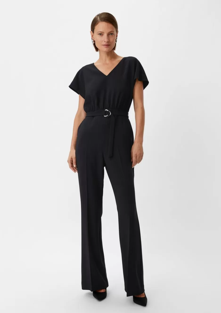 Comma Crêpe-Overall mit Flared Leg< Season Specials | Nachhaltige Styles