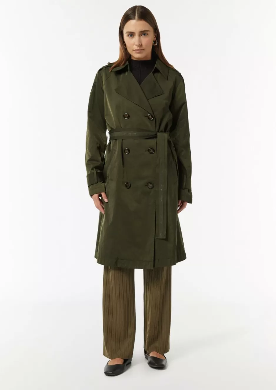 Comma Doppelreihiger Trenchcoat aus Baumwollmix< Mäntel | Season Specials