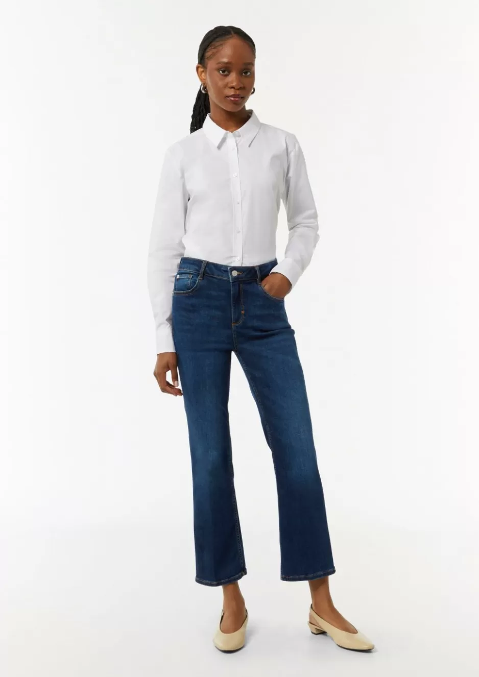 Comma Elastische Ankle-Jeans mit leicht ausgestelltem Bein< Nachhaltige Styles | Jeans