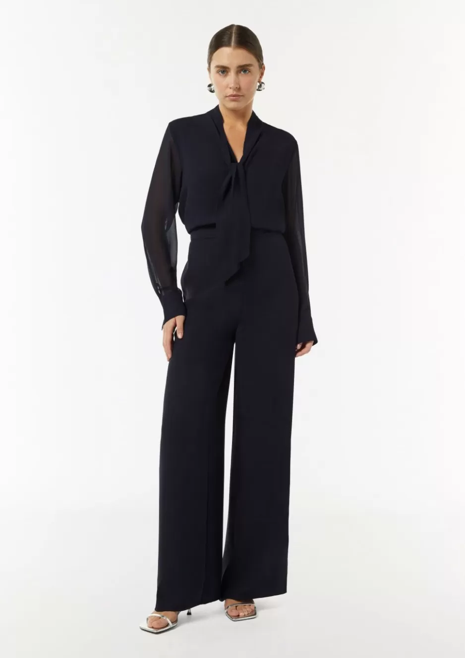 Comma Eleganter Jumpsuit im Fabricmix< Nachhaltige Styles | Jumpsuits