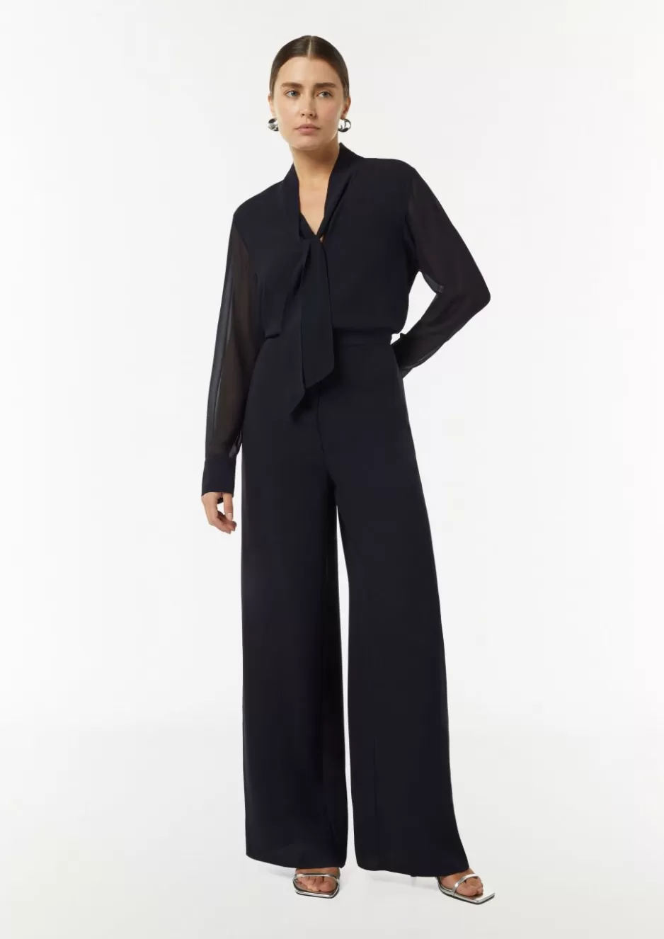 Comma Eleganter Jumpsuit im Fabricmix< Nachhaltige Styles | Jumpsuits