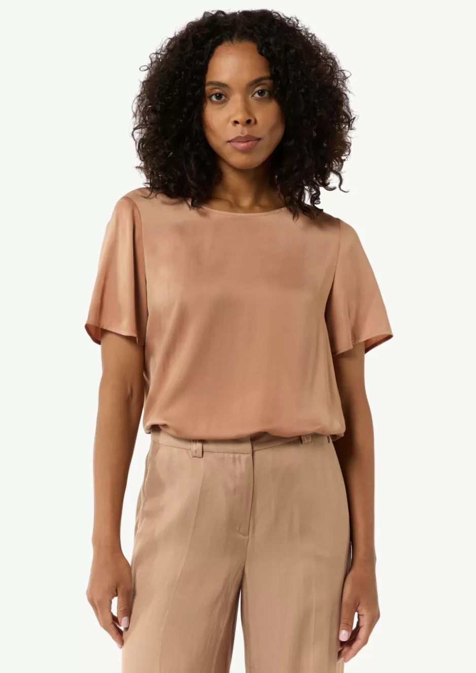 Comma Fließendes Shirt aus Satin im Relaxed Fit< Nachhaltige Styles | Blusen