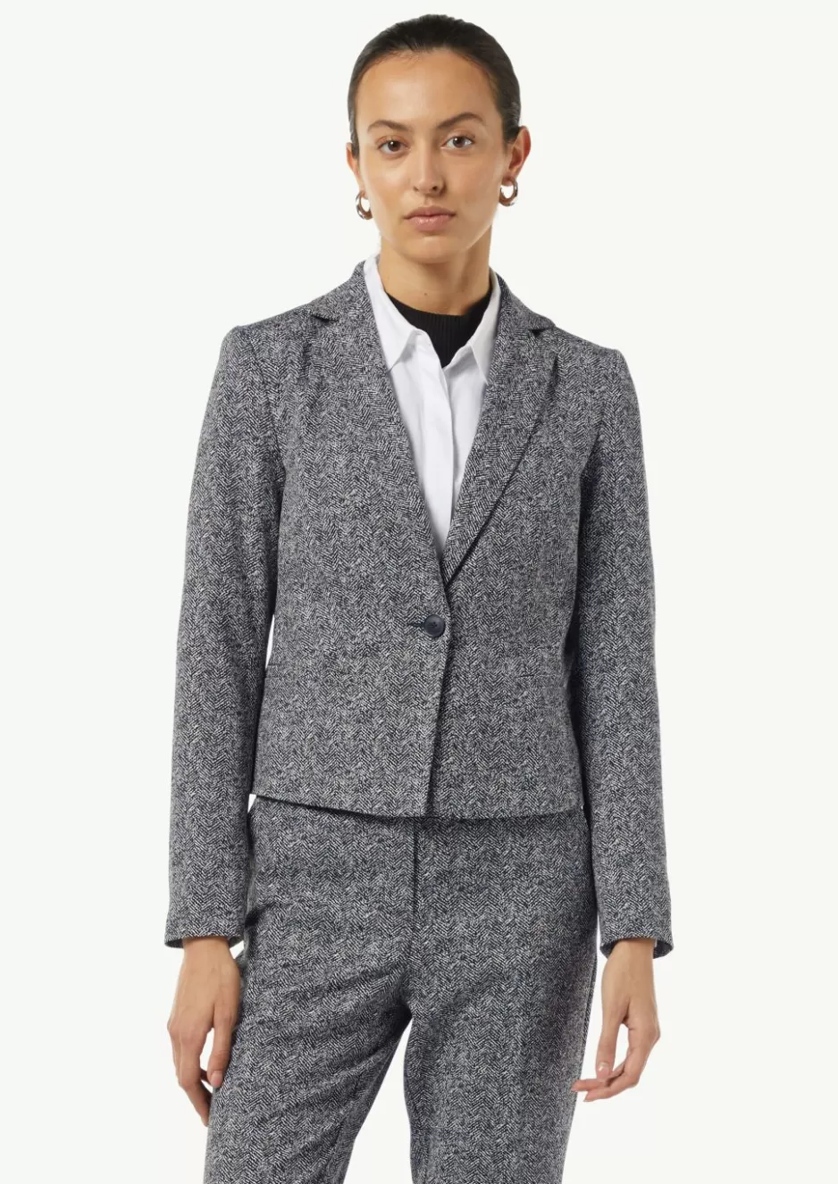 Comma Jacquard-Blazer mit Reverskragen< Blazer