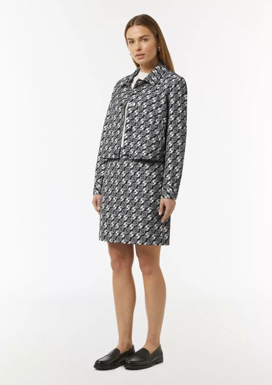 Comma Jacquard-Jacke mit All-over-Logo-Print< Blazer