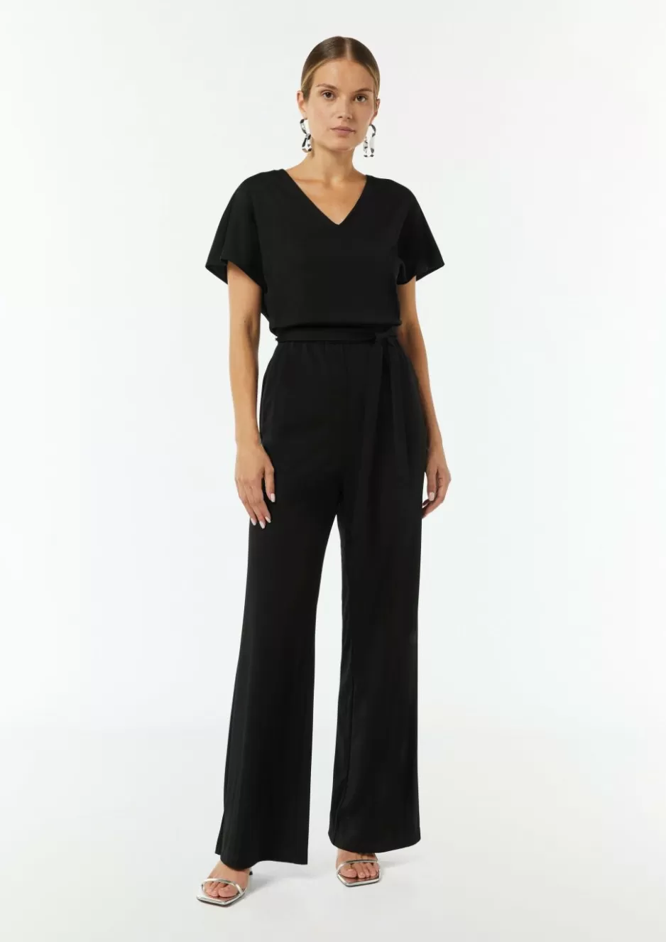 Comma Jersey-Overall mit Taillengürtel im Loose Fit< Jumpsuits