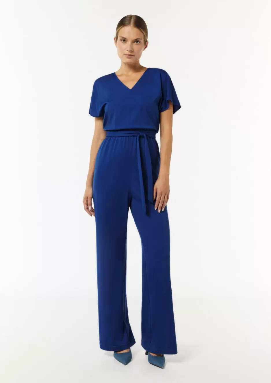 Comma Jersey-Overall mit Taillengürtel im Loose Fit< Jumpsuits