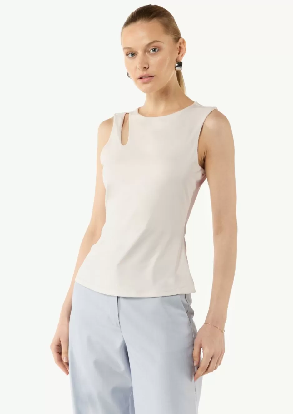 Comma Jersey-Top mit Cut-Out an der Schulterpartie< Shirts & Tops