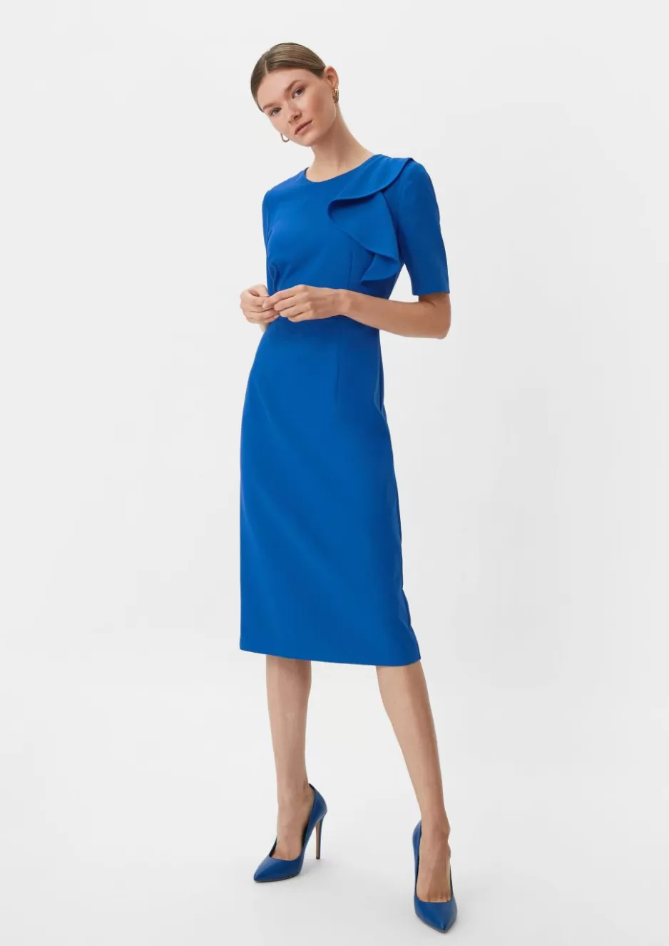 Comma Kleid mit Volant-Detail< Season Specials | Kleider