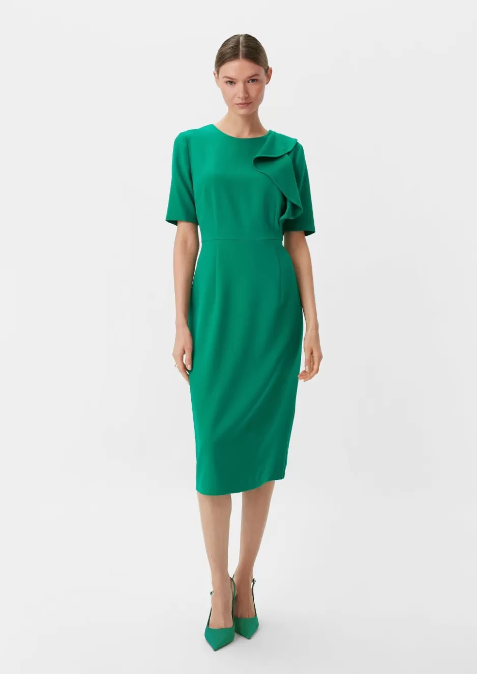 Comma Kleid mit Volant-Detail< Season Specials | Kleider