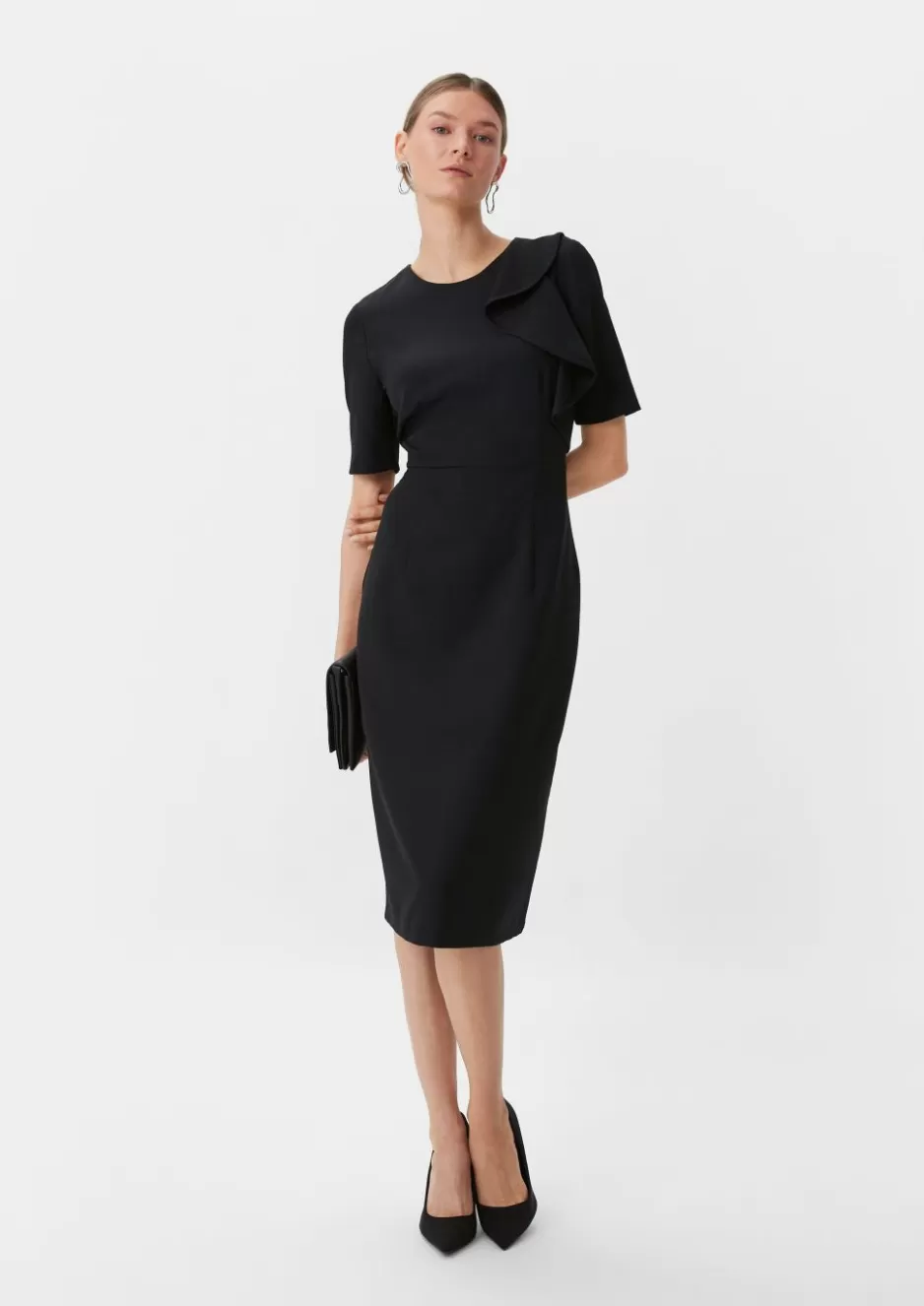 Comma Kleid mit Volant-Detail< Season Specials | Kleider