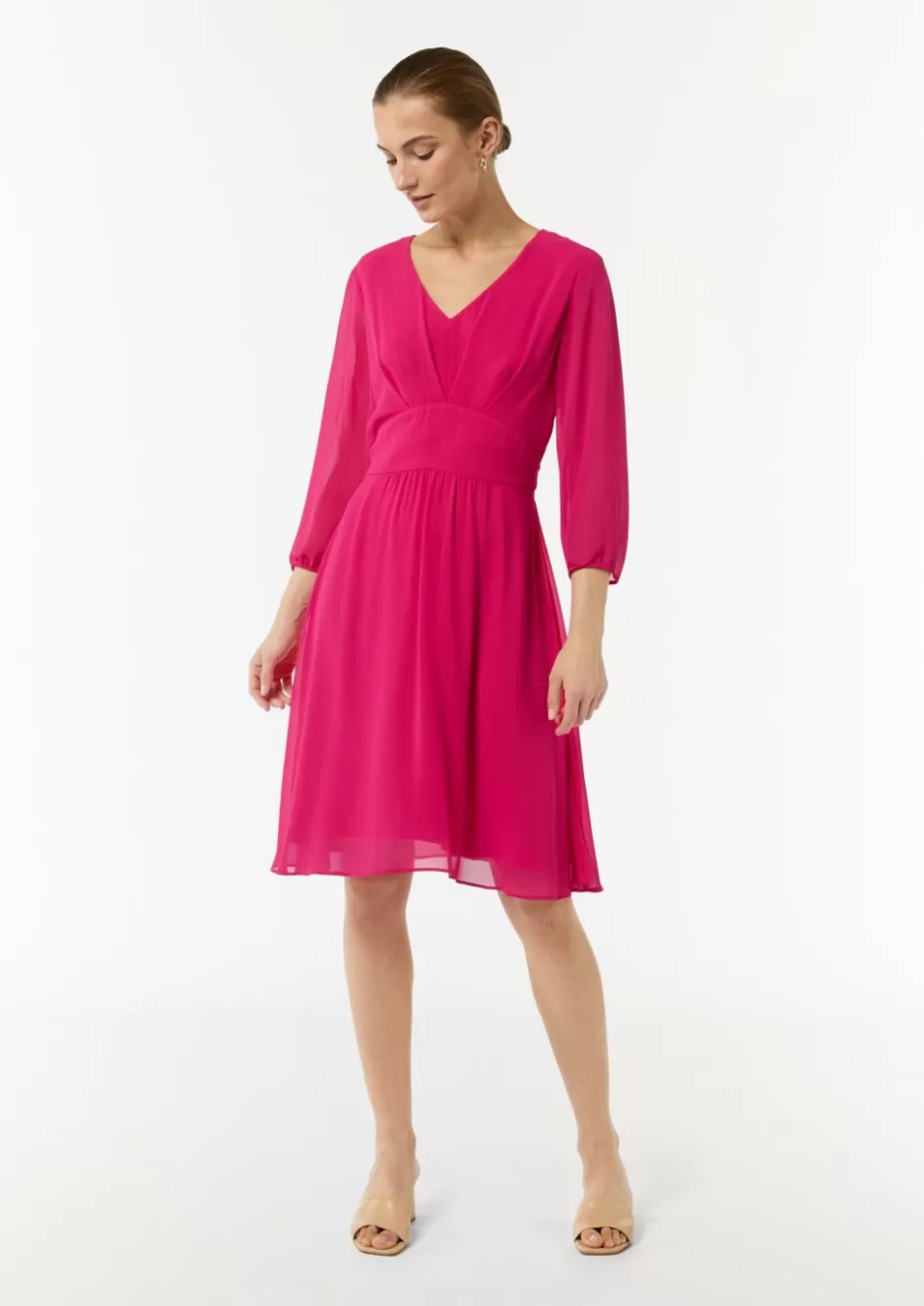 Comma Kurzes Kleid mit Bindegürtel< Kleider