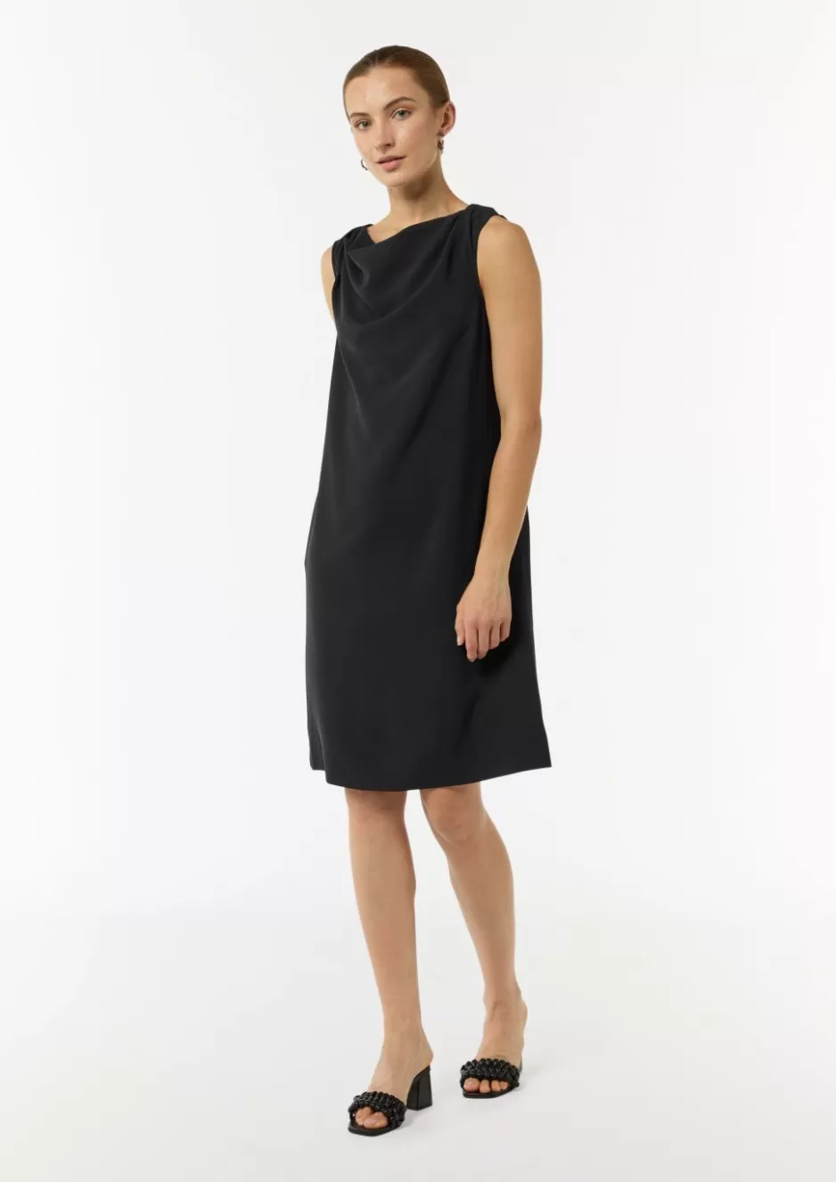 Comma Kurzes Kleid mit Crêpestruktur< Kleider