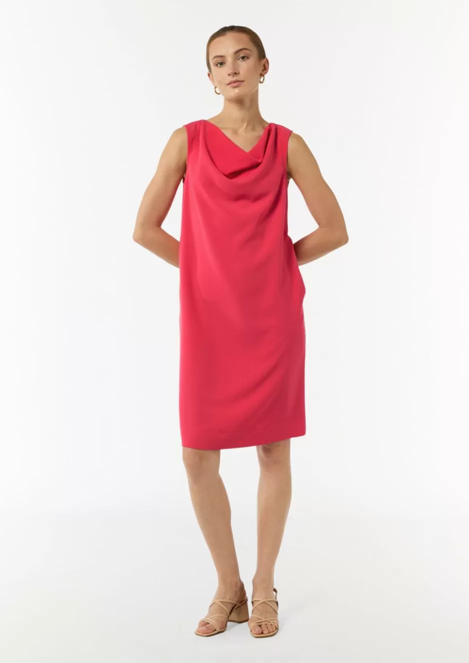 Comma Kurzes Kleid mit Crêpestruktur< Kleider