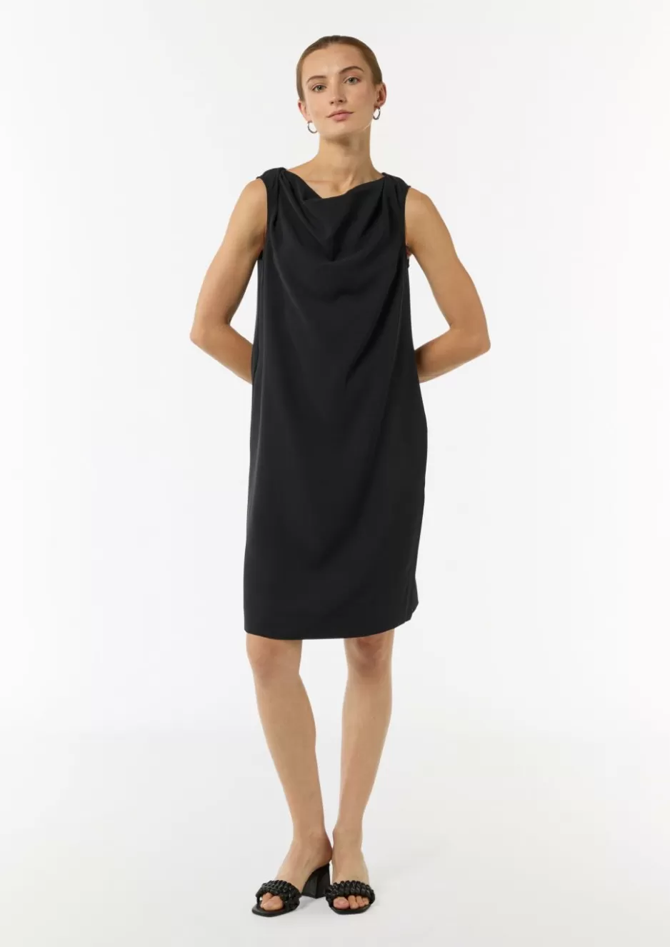 Comma Kurzes Kleid mit Crêpestruktur< Kleider