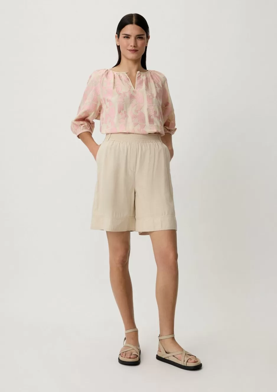 Comma Loose: Shorts aus Twill< Nachhaltige Styles | Hosen