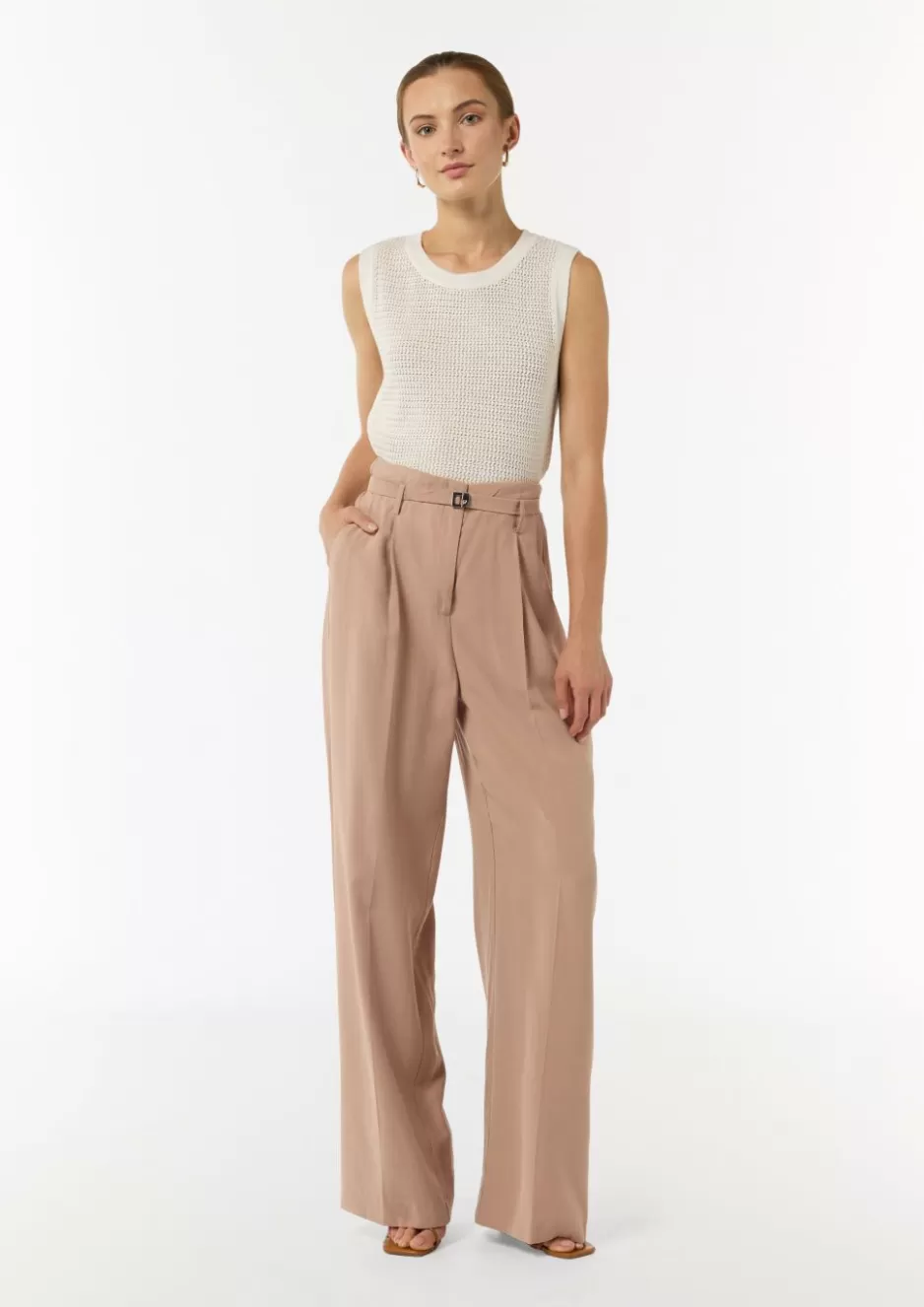 Comma Loose: Weite Hose aus Piqué< Nachhaltige Styles | Hosen