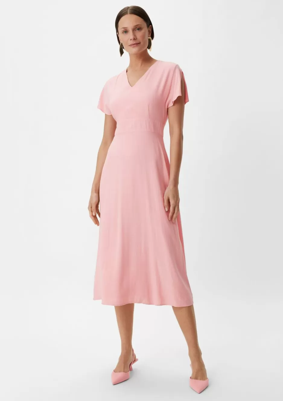 Comma Midi-Kleid aus Satin< Nachhaltige Styles | Kleider