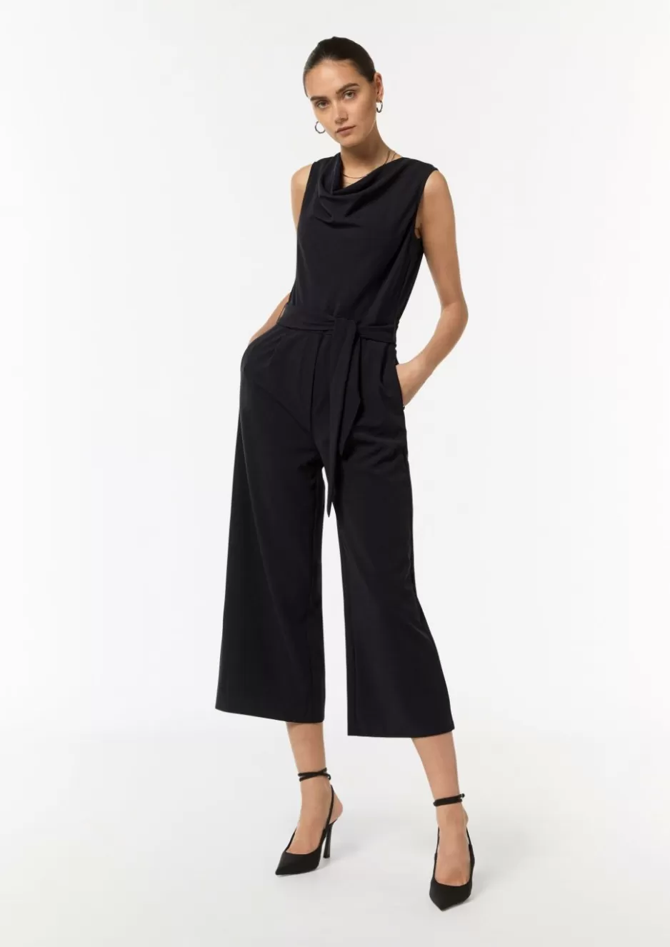 Comma Overall mit Crêpestruktur< Jumpsuits