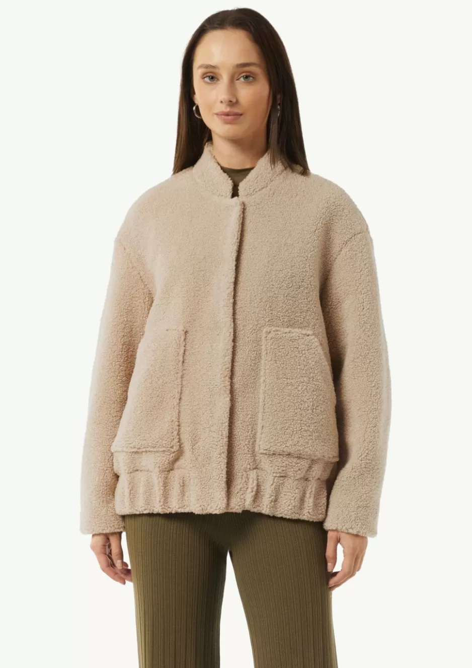 Comma Oversize-Blouson aus Teddy-Plüsch< Jacken | Season Specials