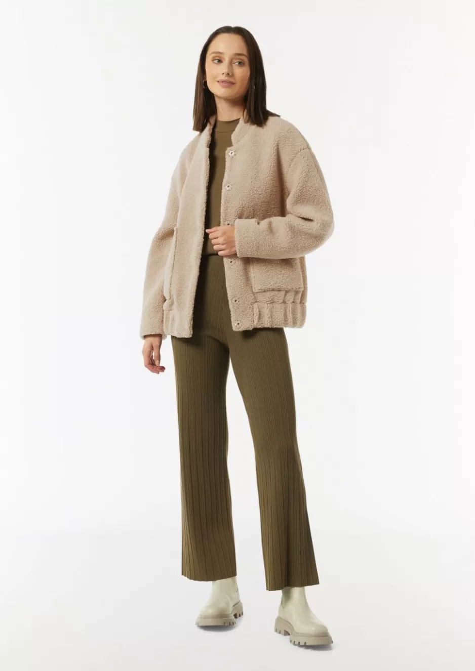 Comma Oversize-Blouson aus Teddy-Plüsch< Jacken | Season Specials