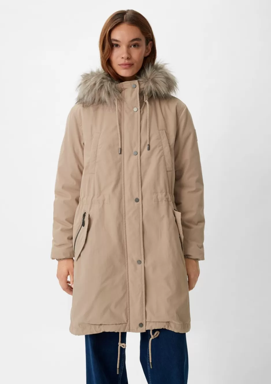 Comma Parka mit abnehmbarem Kunstfell< Nachhaltige Styles | Jacken