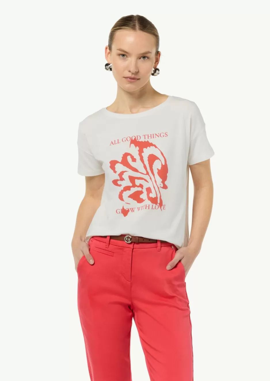 Comma Printshirt aus Baumwollmix im Boxy Cut< Nachhaltige Styles | Shirts & Tops