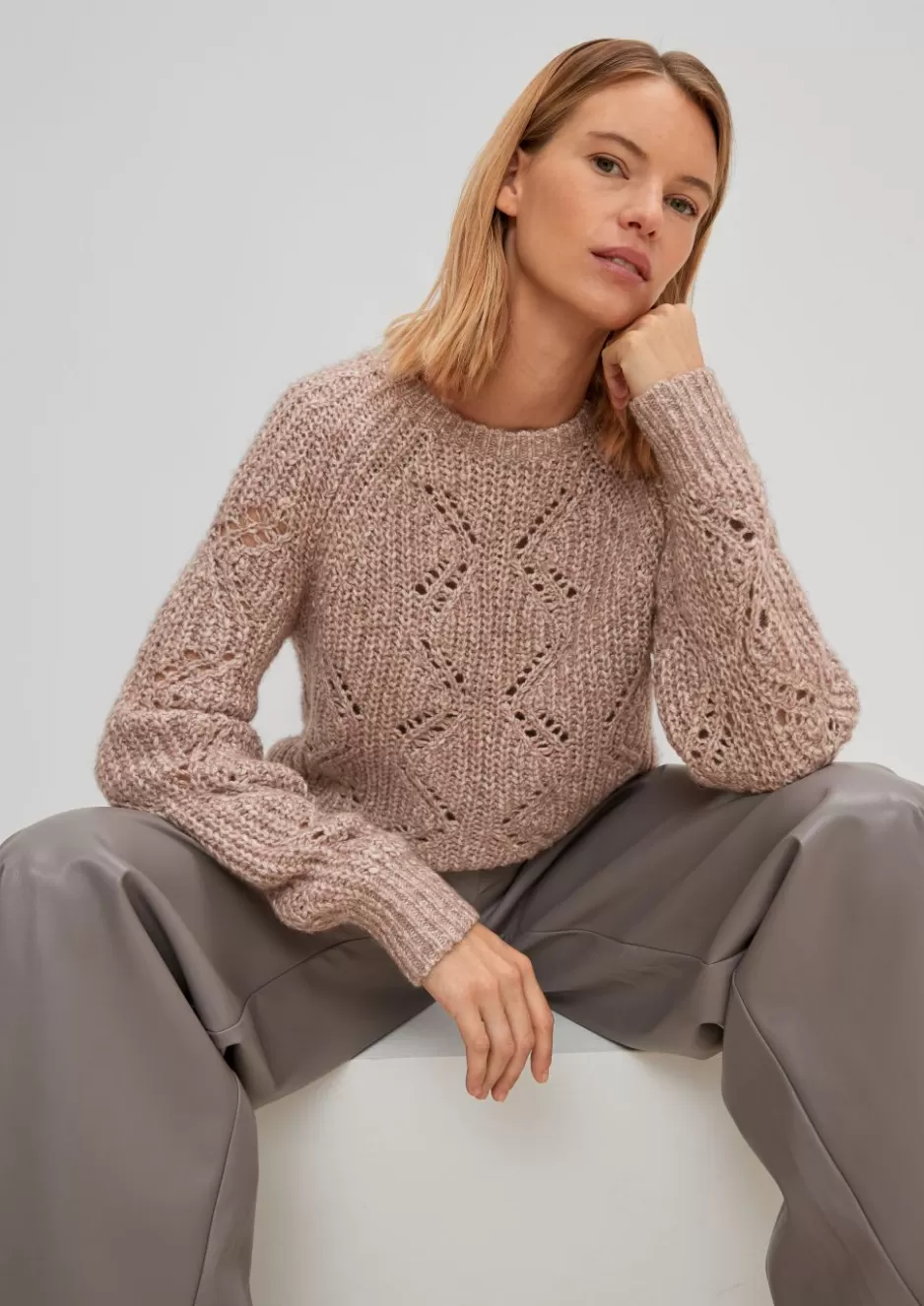 Comma Pullover mit Strickmuster< Strick / Pullover