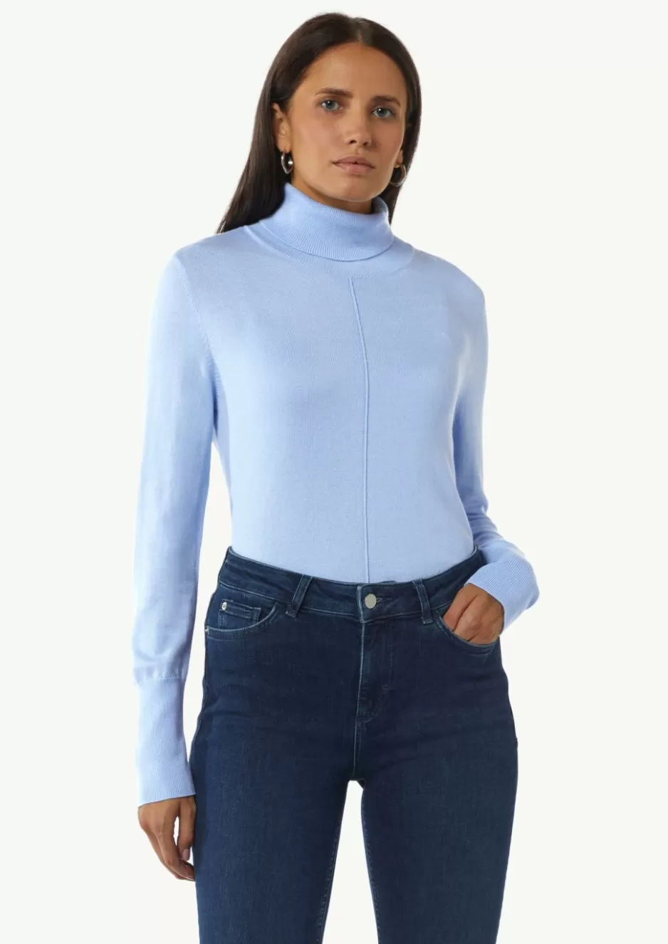 Comma Pullover mit Turtleneck und Ziernaht< Strick / Pullover