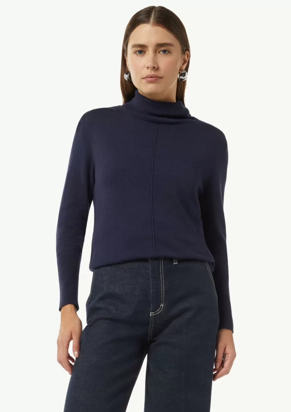 Comma Pullover mit Turtleneck und Ziernaht< Strick / Pullover