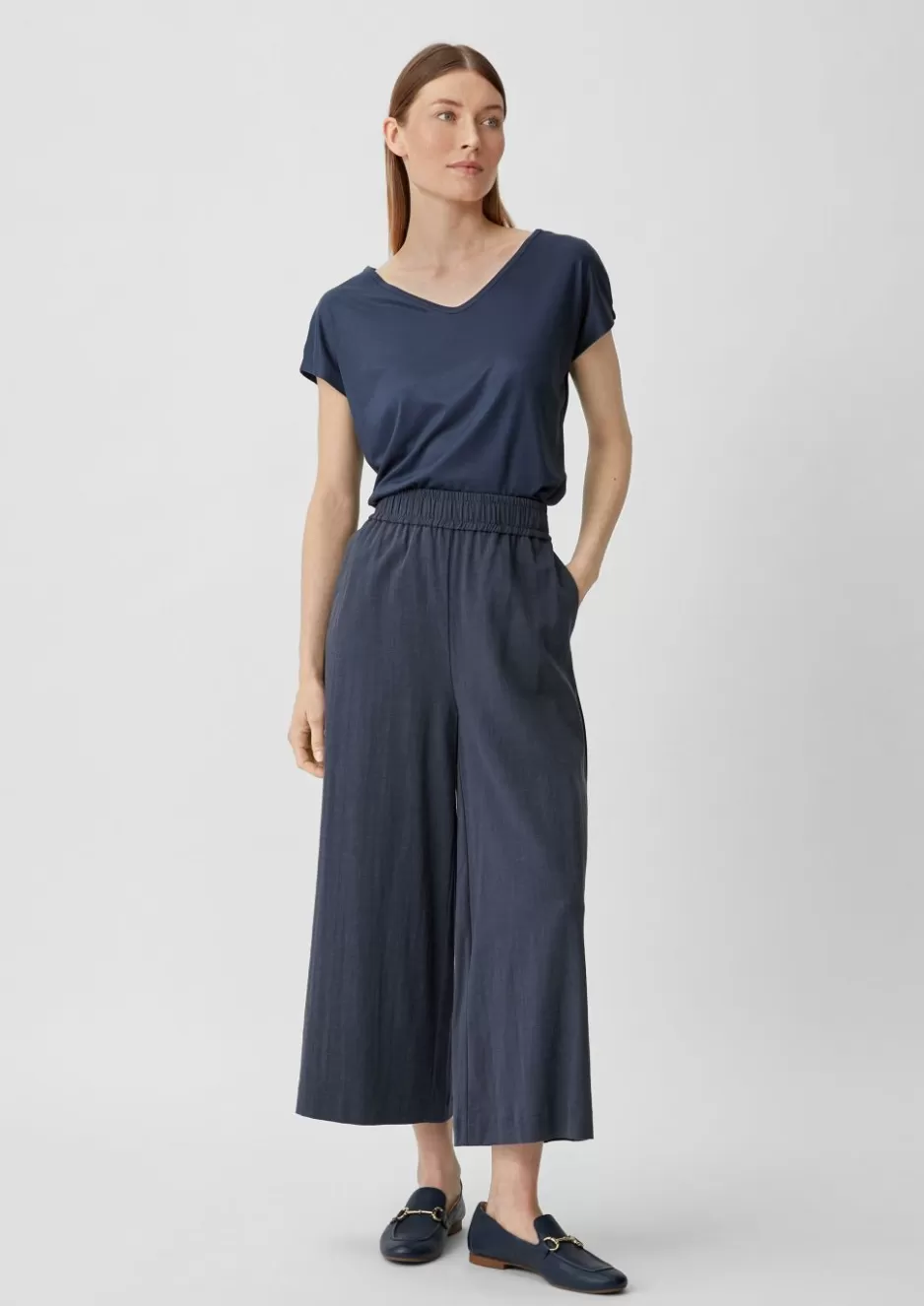 Comma Relaxed: Culotte aus Leinenmix< Hosen