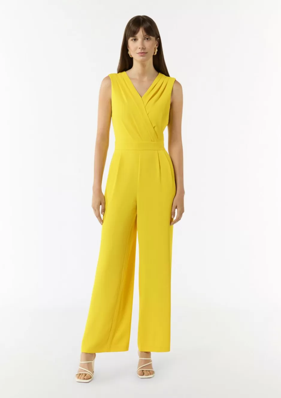 Comma Ärmelloser Jumpsuit mit Faltendetail< Jumpsuits