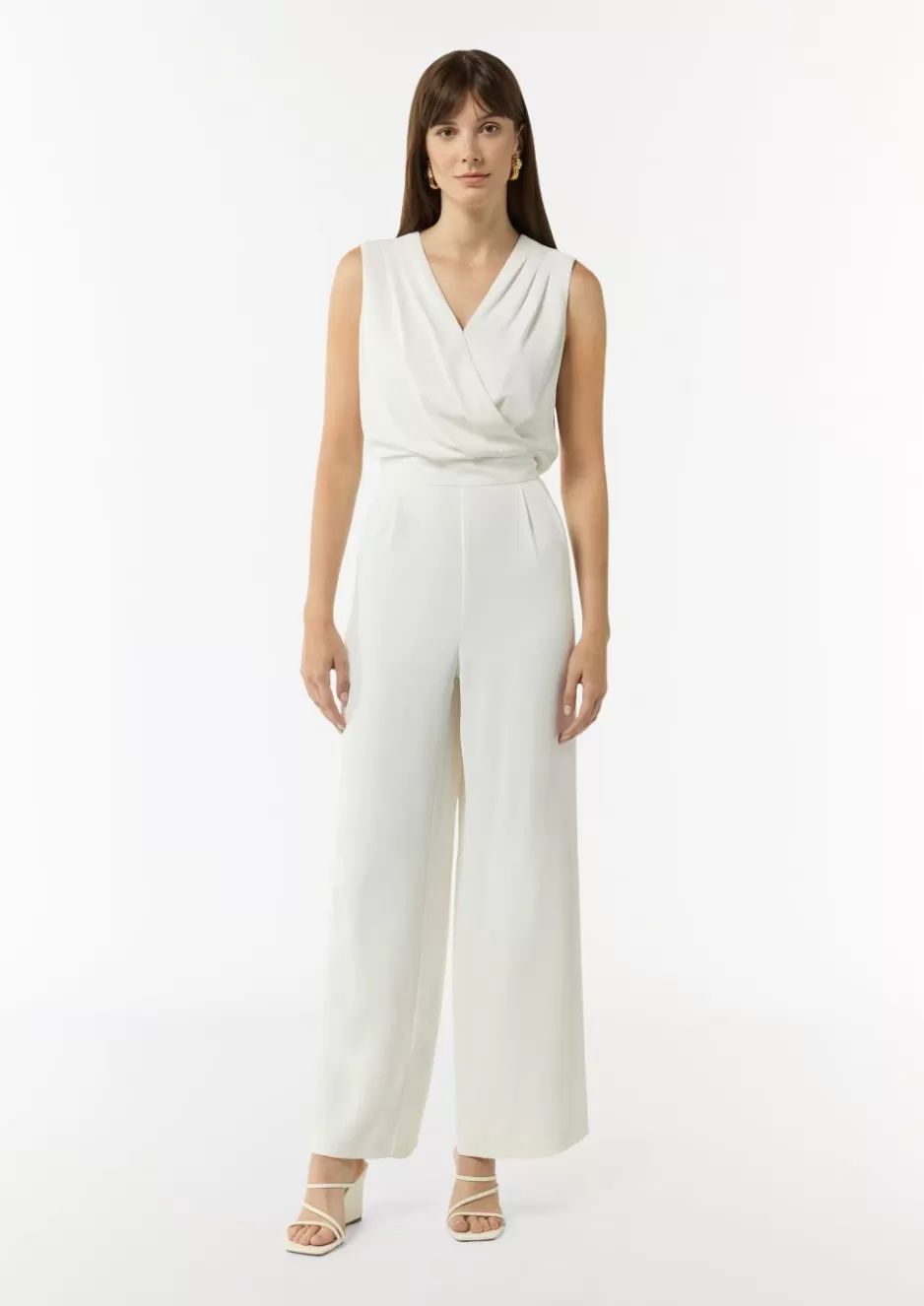 Comma Ärmelloser Jumpsuit mit Faltendetail< Jumpsuits