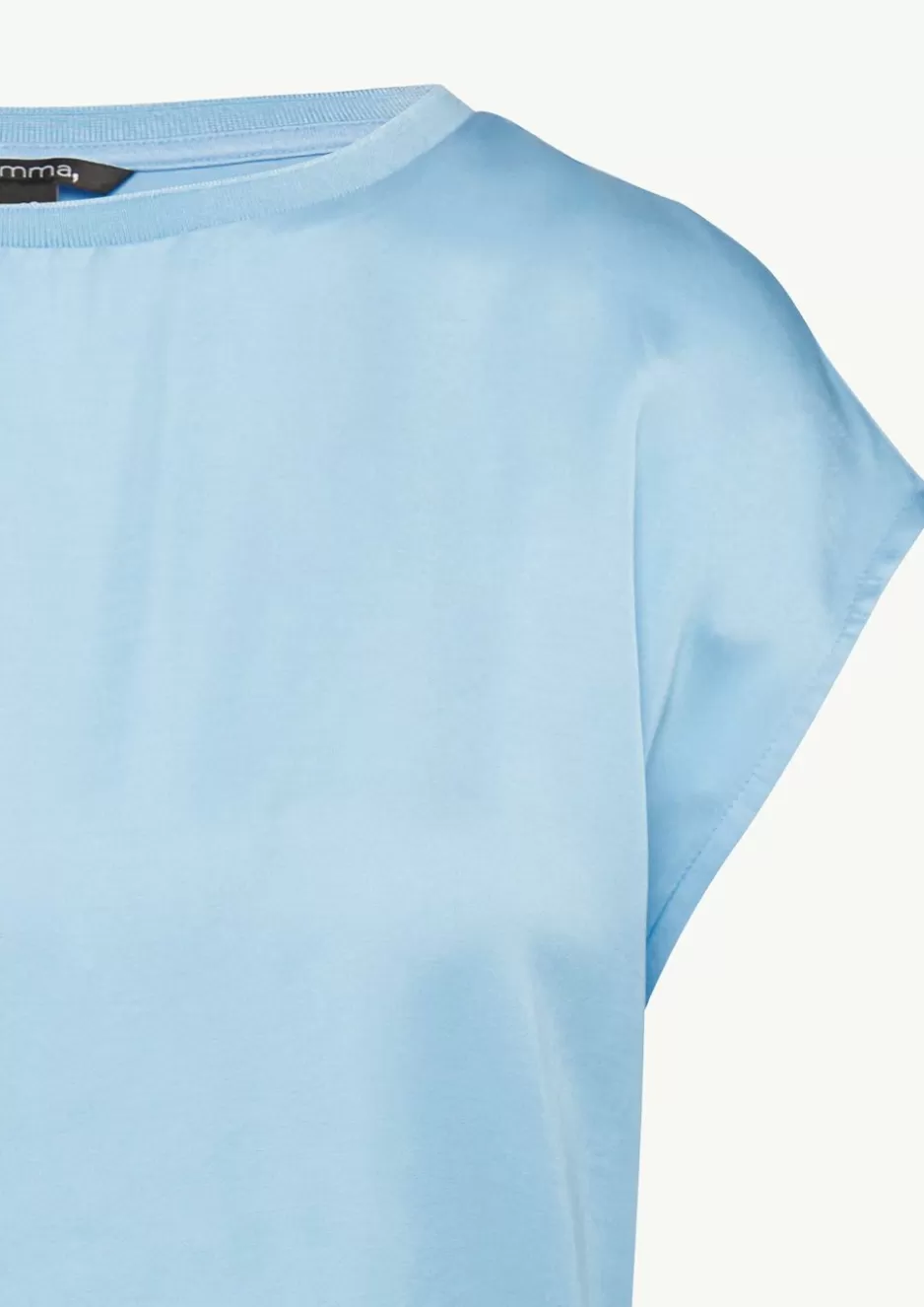 Comma Ärmelloses Shirt mit Satin und Jersey< Shirts & Tops