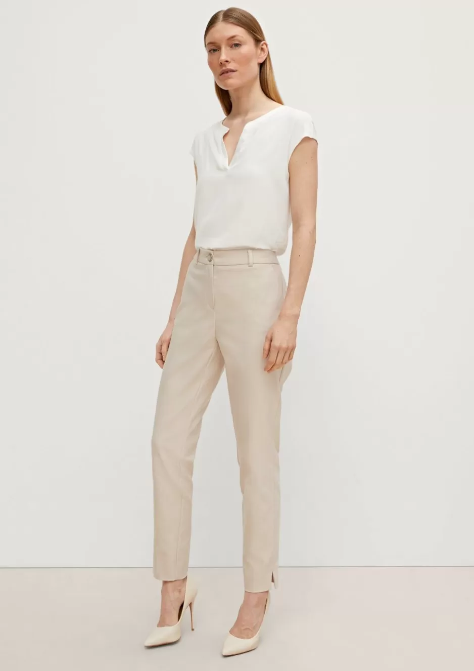 Comma Slim: 7/8-Hose mit Tapered leg< Nachhaltige Styles | Hosen