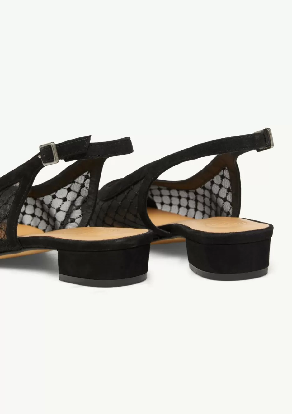 Comma Slingback-Ballerinas aus Veloursleder und Mesh< Schuhe | Season Specials