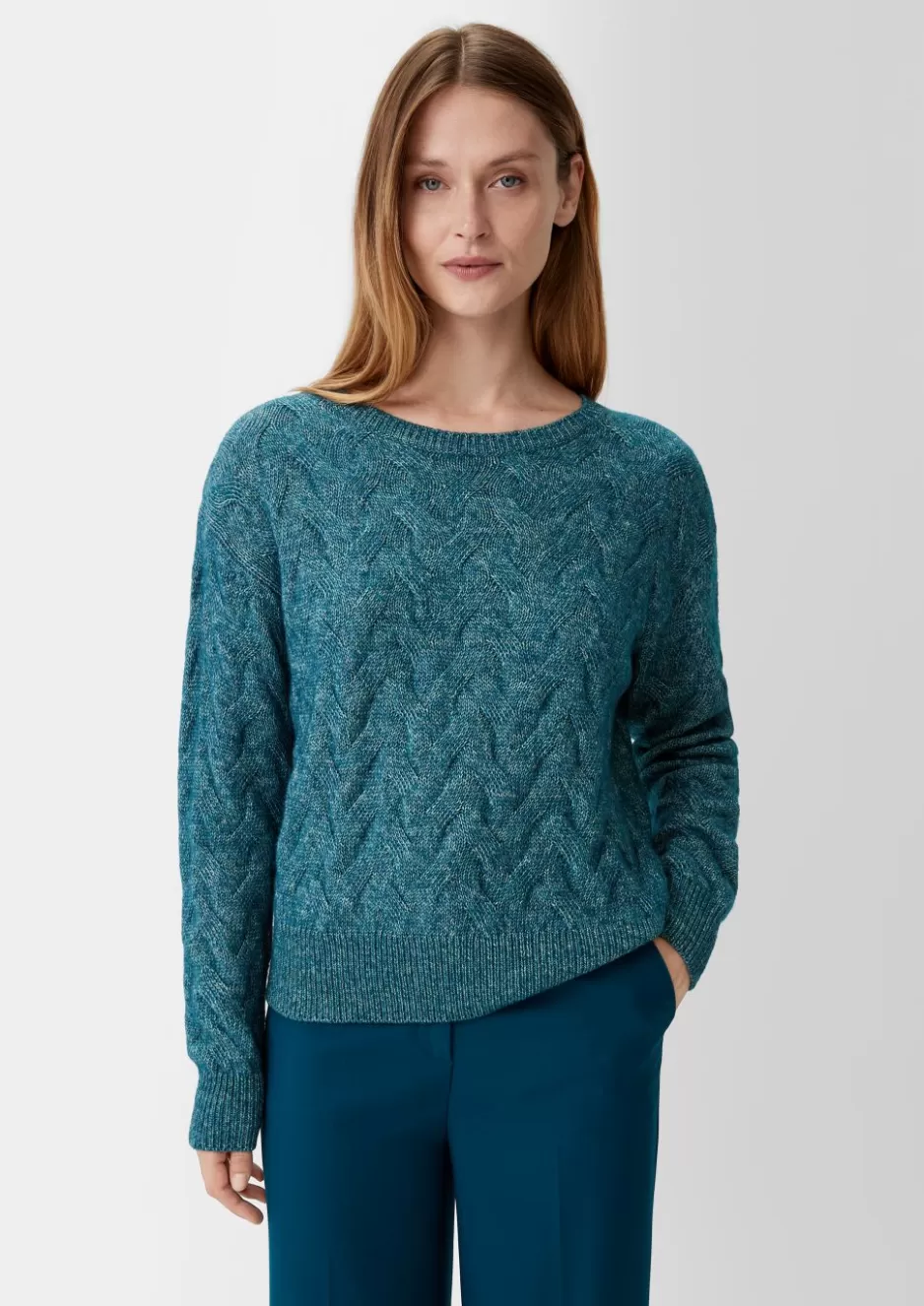 Comma Strickpullover mit Zopfmuster< Season Specials | Strick / Pullover