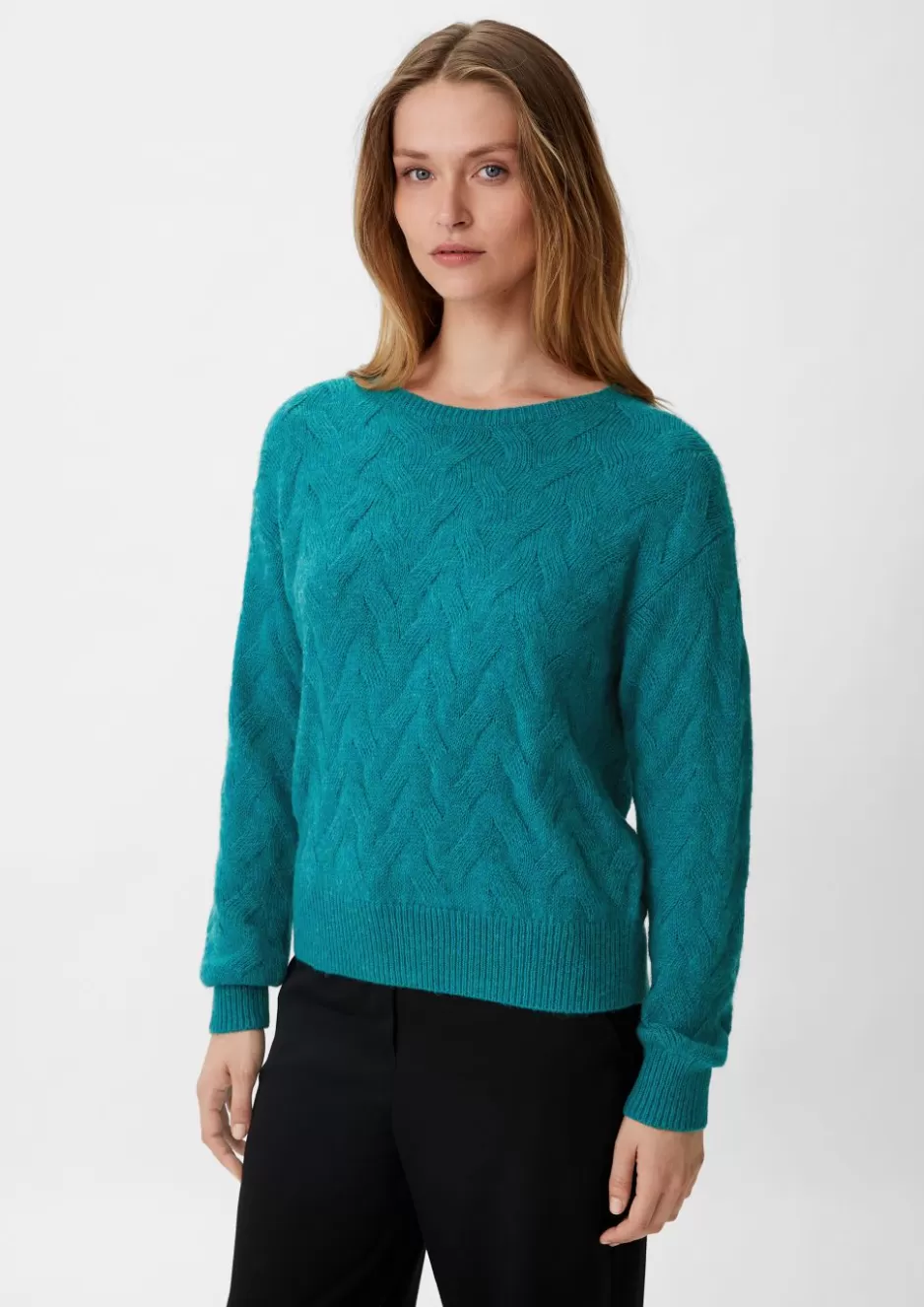 Comma Strickpullover mit Zopfmuster< Season Specials | Strick / Pullover