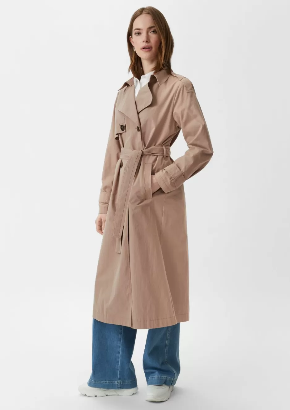 Comma Trenchcoat mit Bindegürtel< Nachhaltige Styles | Mäntel