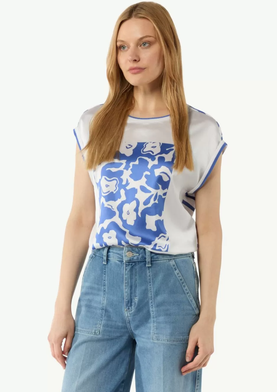 Comma T-Shirt mit floralem Print< Shirts & Tops