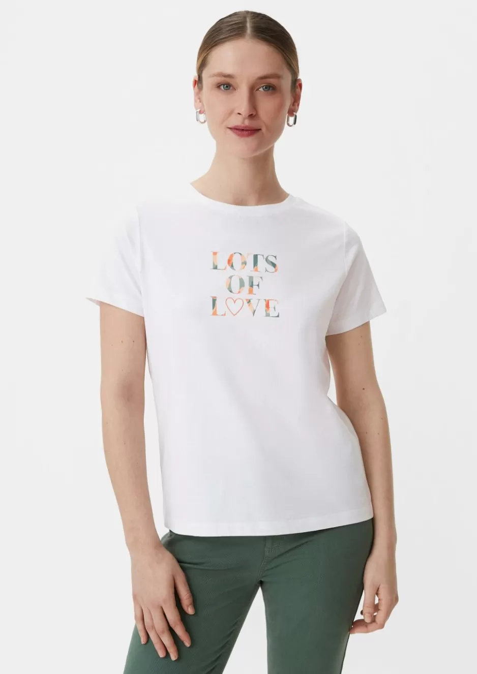 Comma T-Shirt mit Frontprint< Nachhaltige Styles | Shirts & Tops