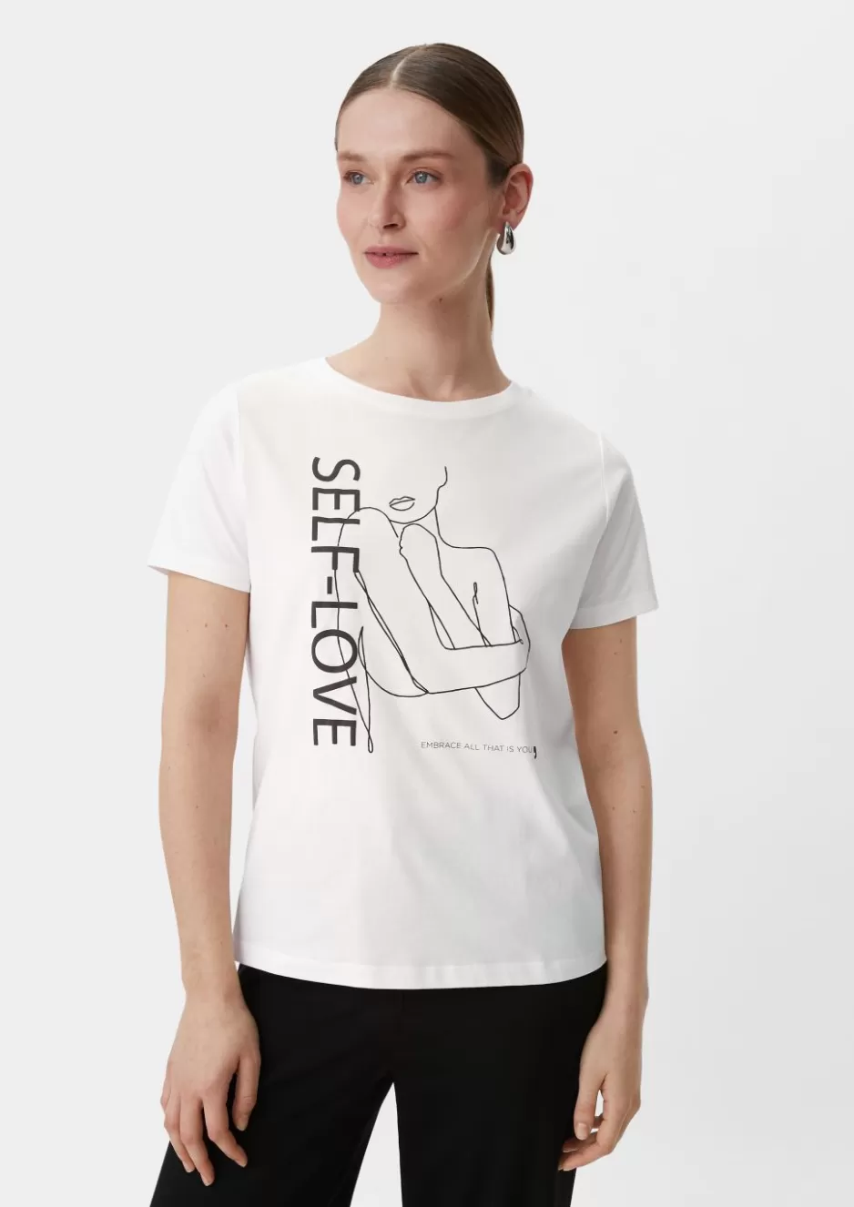 Comma T-Shirt mit Frontprint< Nachhaltige Styles | Shirts & Tops