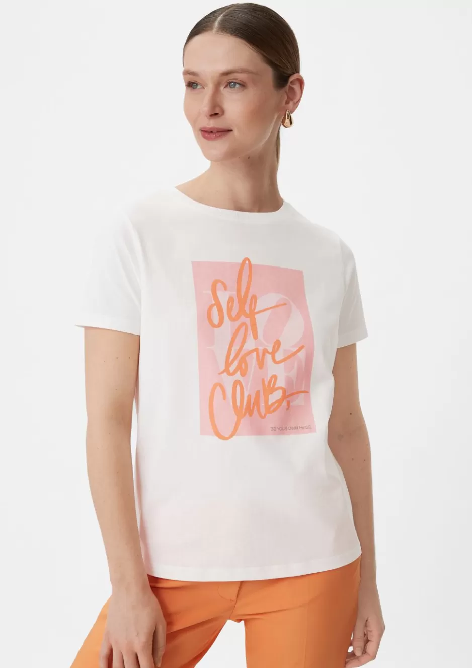 Comma T-Shirt mit Frontprint< Nachhaltige Styles | Shirts & Tops