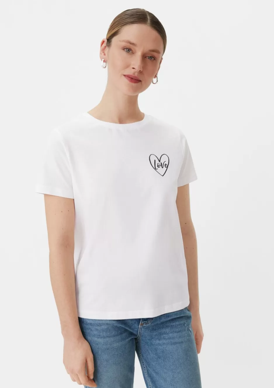 Comma T-Shirt mit Frontprint< Nachhaltige Styles | Shirts & Tops